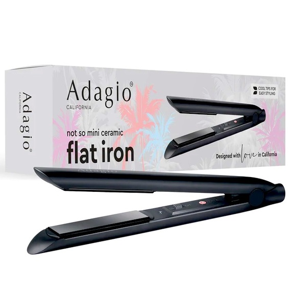 Adagio Ceramic Flat Iron ➕ Lunata Heat Protector - Picture 3 of 4